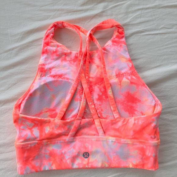 Lululemon Energy Bra High Neck Long Line Shibori *Medium Support B-D - Picture 4 of 5